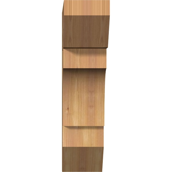 Westlake Slat Smooth Bracket, Western Red Cedar, 5 1/2W X 18D X 22H